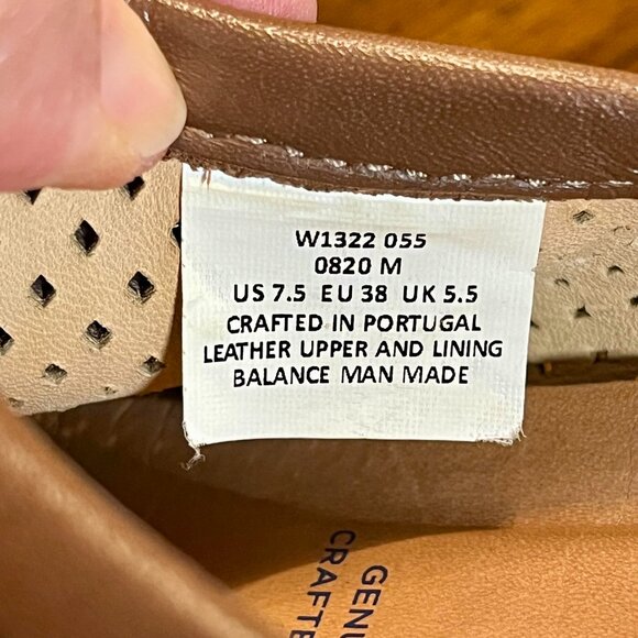 Samuel Hubbard Women's "SamSport Clog" Brown Perforated Leather Slip On Size 7.5 - Picture 9 of 9